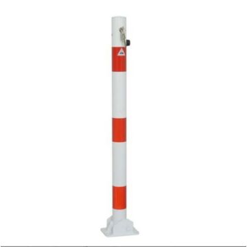Afzetpaal rond 60 mm - klapbaar met euro cilinder