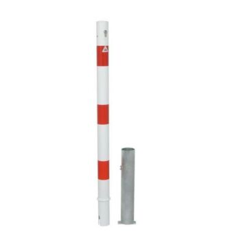 Afzetpaal rond 60 mm - uitneembaar met euro cilinder