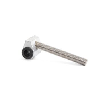 Spindel met aluminium gietstuk
