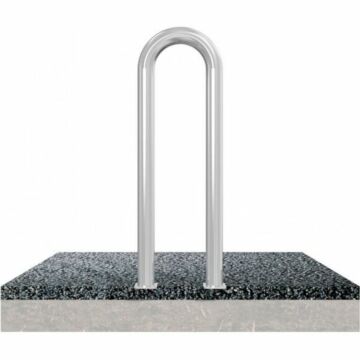 U-beugel dm 76x2.6mm met voetplaat