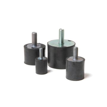 Rubber-stop, cilindrisch