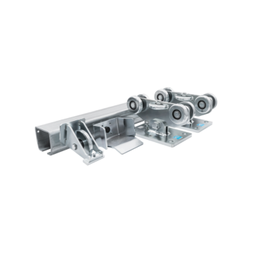Kit serie L, 5 wielen, met verzinkte rail