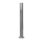 RVS afzetpaal rond 89 mm - op voetplaat