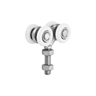 Dubbele hangrol 4 nylon wielen
