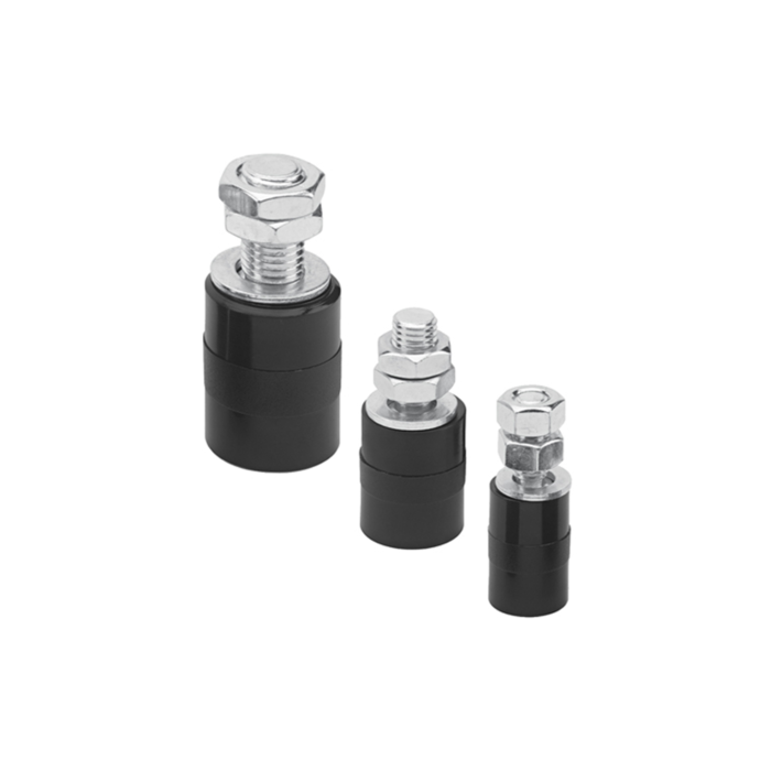 Geleidingsrol van Zwart Nylon met As main product photo