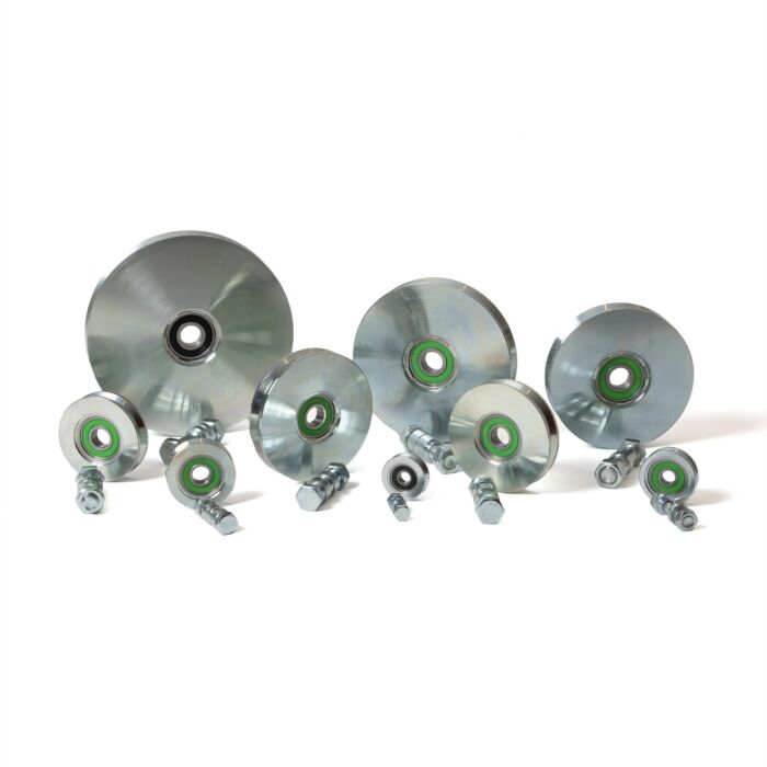 Groefwiel met ronde groef, dubbel gelagerd main product photo