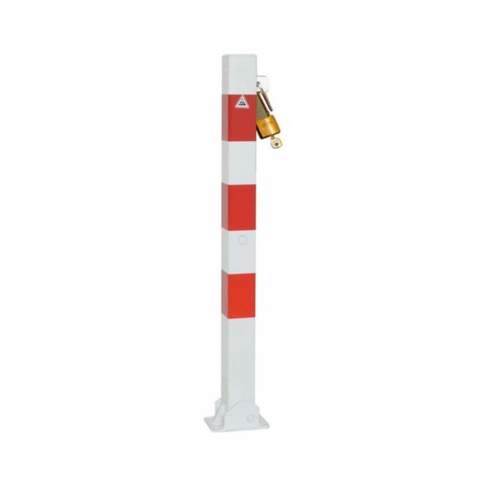 Afzetpaal vierkant 70x70mm - klapbaar met hangslot main product photo