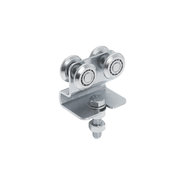 Dubbele hangrol 4 wielen met steun main product photo