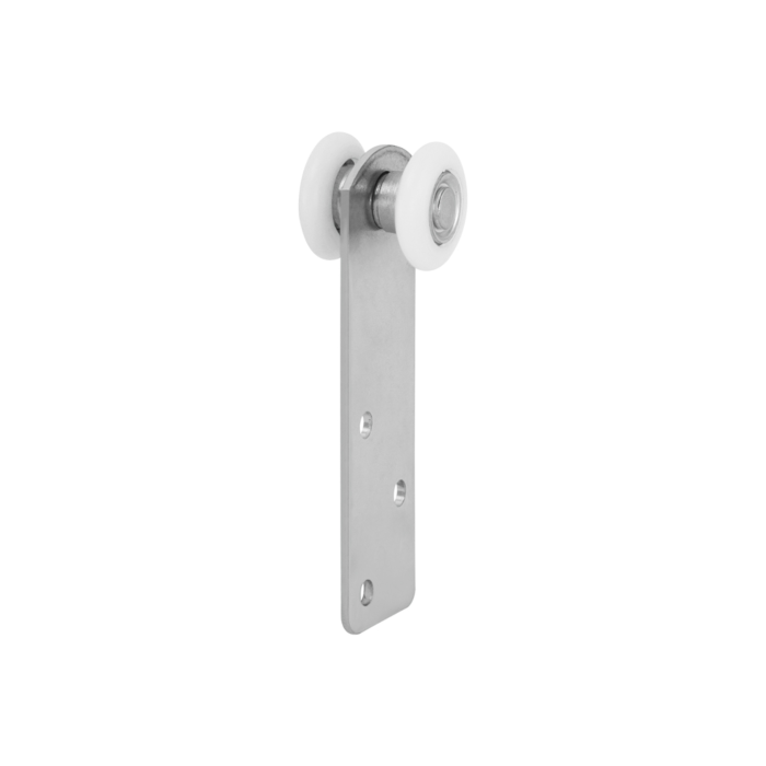 Hangrol met 2 Nylon Wielen en Montageplaat van 28 mm main product photo